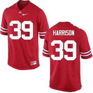 Men's Ohio State Buckeyes #39 Malik Harrison Red Nike NCAA College Football Jersey August FHH1144RZ